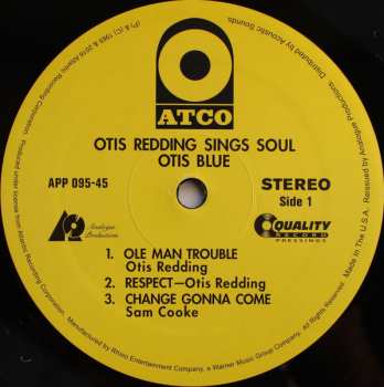 2LP Otis Redding: Otis Blue / Otis Redding Sings Soul