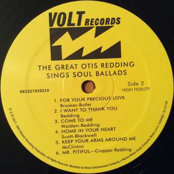 7LP/Coffret Otis Redding: The Definitive Studio Album Collection