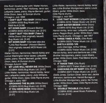 CD Otis Rush: I Won't Be Worried No More - Otis Rush's Chicago Blues 1956-1962