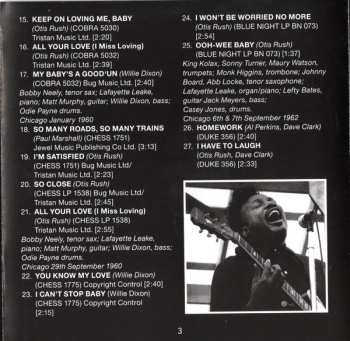 CD Otis Rush: I Won't Be Worried No More - Otis Rush's Chicago Blues 1956-1962