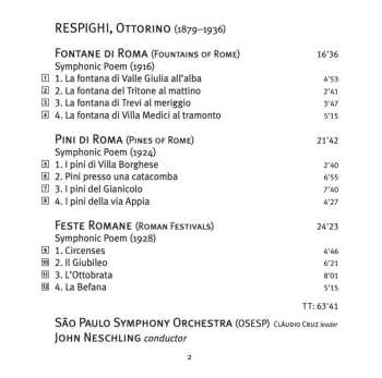 Coffret/7SACD Ottorino Respighi: Orchestral Works