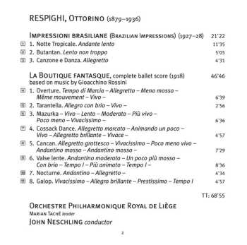 Coffret/7SACD Ottorino Respighi: Orchestral Works
