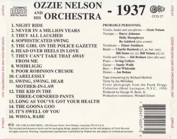 CD Ozzie Nelson And His Orchestra: 1937