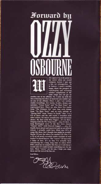 4CD/Coffret Ozzy Osbourne: Prince Of Darkness