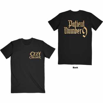 Marchandises Ozzy Osbourne: Tričko Patient No. 9 Gold Logo Ozzy Osbourne S
