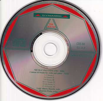3CD/Coffret Niccolò Paganini: Centone Di Sonate For Violin And Guitar - Complete Edition