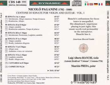 3CD/Coffret Niccolò Paganini: Centone Di Sonate For Violin And Guitar - Complete Edition