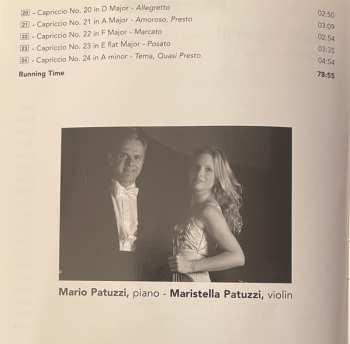 CD Niccolò Paganini: 24 Capricci Op.1 (Piano Accompaniment By R. Schumann)