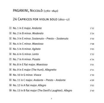 SACD Niccolò Paganini: 24 Caprices