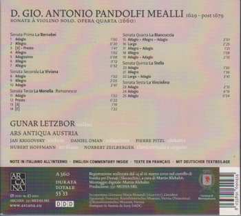 CD Ars Antiqua Austria: Sonate À Violino Solo Opera Quarta