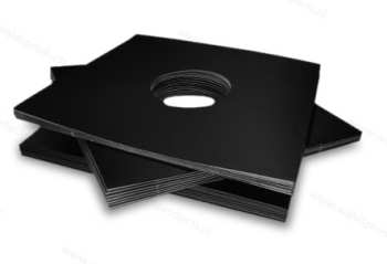 Technique audio Papírový obal na LP se středovými otvory černý