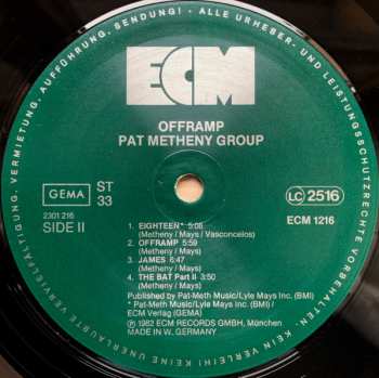 CD Pat Metheny Group: Offramp