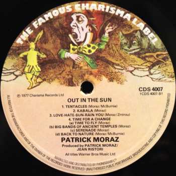 LP Patrick Moraz: Out In The Sun