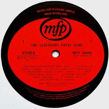 LP Patsy Cline: The Legendary Patsy Cline