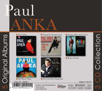 3CD Paul Anka: 5 Original Albums