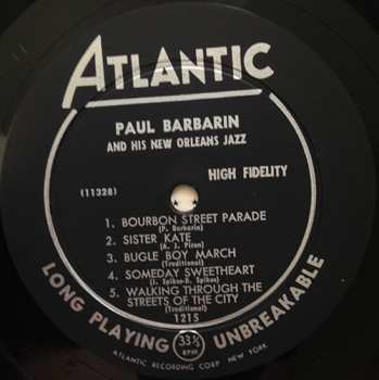 LP Paul Barbarin: Paul Barbarin And His New Orleans Jazz