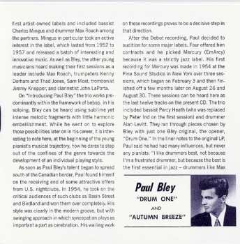 CD Paul Bley: Early Trios