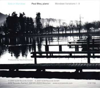 CD Paul Bley: Solo In Mondsee