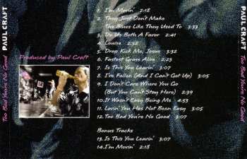 CD Paul Craft: Too Bad You're No Good