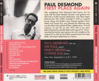 CD Paul Desmond: First Place Again LTD