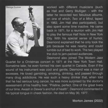 4CD/Coffret Paul Desmond Jim Hall Quartet: Complete Recordings