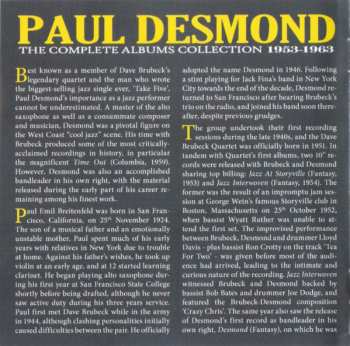 4CD/Coffret Paul Desmond: The Complete Albums Collection 1953-1963