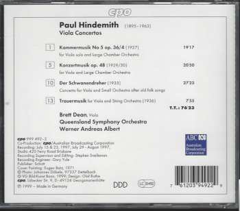 4CD/Coffret Paul Hindemith: Complete Orchestral Works 3
