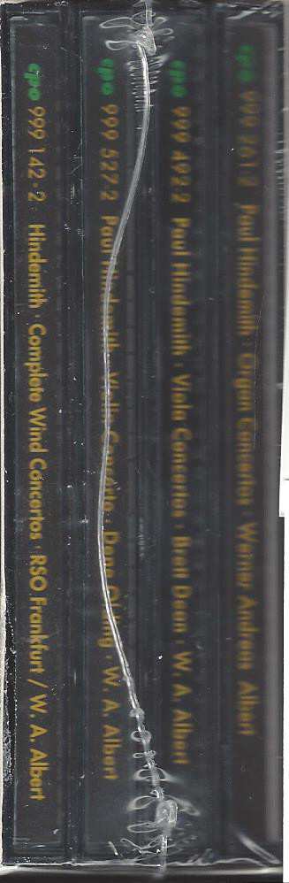 4CD/Coffret Paul Hindemith: Complete Orchestral Works 3