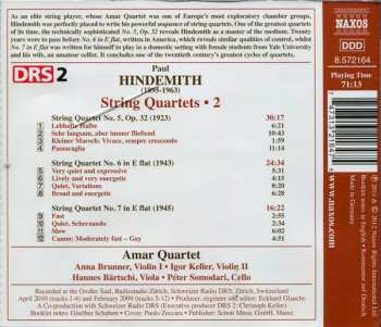 CD Paul Hindemith: String Quartets 2