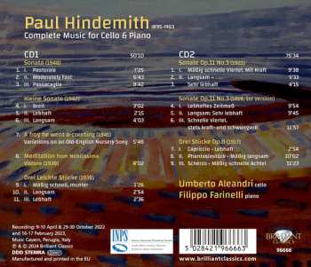 2CD Paul Hindemith: Complete Music For Cello And Piano