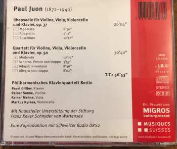 CD Paul Juon: Klavierquartette