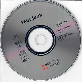 CD Paul Juon: Quintett Op. 33 • Kammersinfonie Op. 27