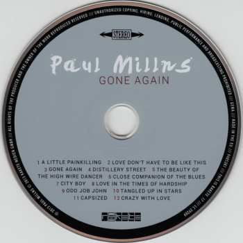 CD Paul Millns: Gone Again