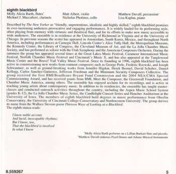 CD Eighth Blackbird: The Time Gallery / Protean Fantasy / Ariel Fantasy