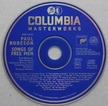 CD Paul Robeson: Songs Of Free Men