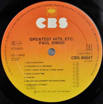 LP Paul Simon: Greatest Hits, Etc.