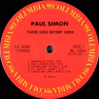 2LP Paul Simon: There Goes Rhymin' Simon LTD