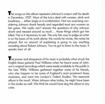 CD Paul Williams Set: In Memory Of Robert Johnson