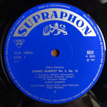 LP Vlach Quartet: String Quartet No. 5 - Stirng Quartet No. 2