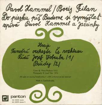 SP Pavol Hammel: Do Piesku Píš / Budeme Si Vymýšlať