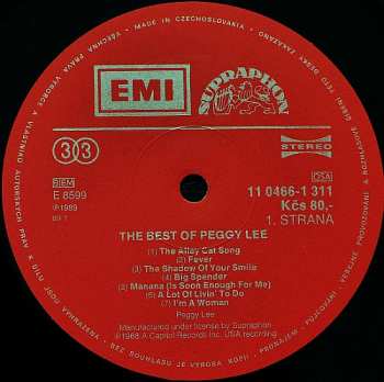 LP Peggy Lee: The Best Of Peggy Lee
