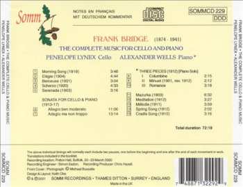 CD Frank Bridge: The Complete Music For Cello & Piano