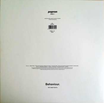LP Pet Shop Boys: Behaviour