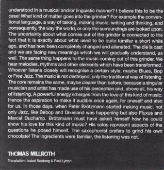 CD Peter Brötzmann: Solo - Wolke In Hosen