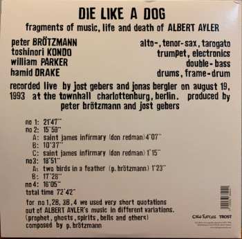 2LP Peter Brötzmann: Fragments Of Music, Life And Death Of Albert Ayler