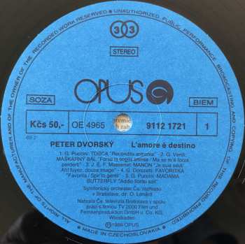 LP Peter Dvorský: L'amore È Destino