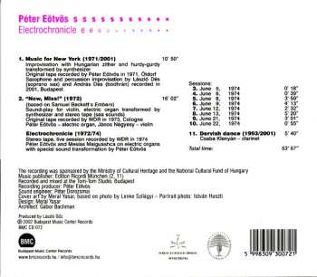 CD Peter Eötvös: Electrochronicle