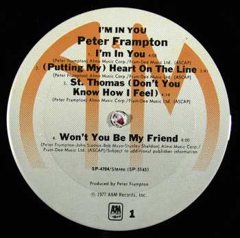 LP Peter Frampton: I'm In You