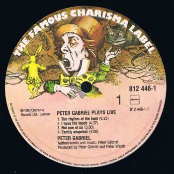2LP Peter Gabriel: Plays Live