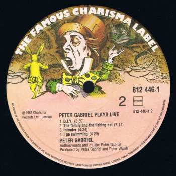 2LP Peter Gabriel: Plays Live